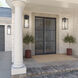 Branner 1 Light 24 inch Black Textured Outdoor Wall, Large